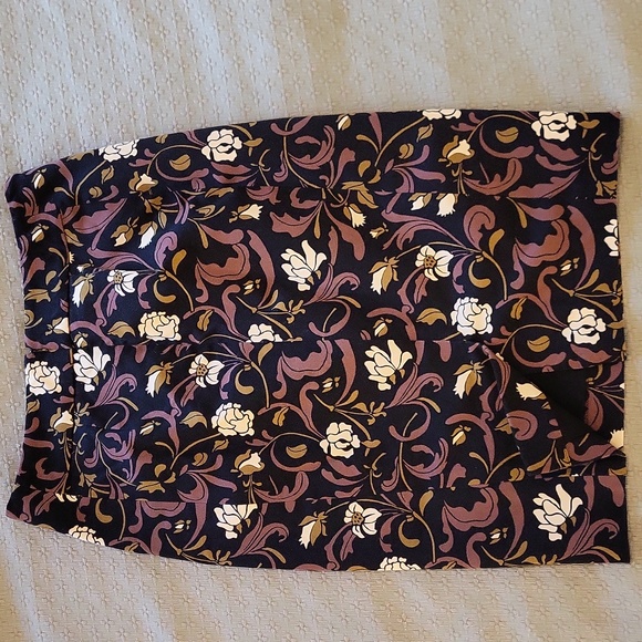 Loft Floral Pencil Skirt Size 0 - Picture 4 of 6